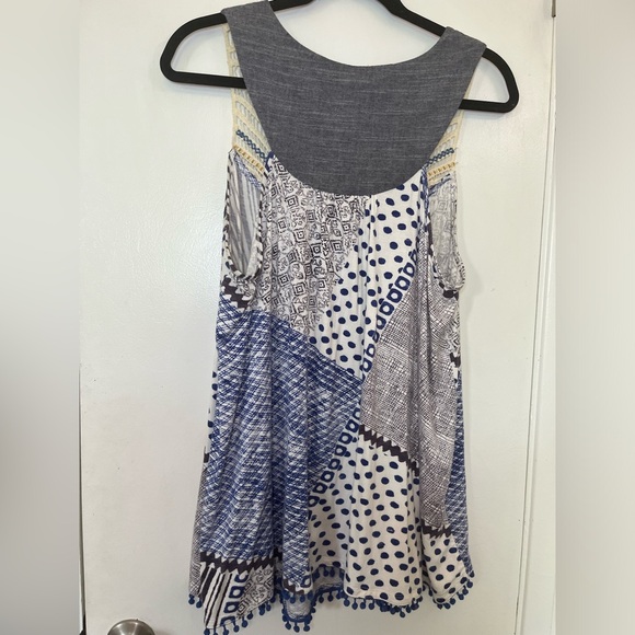 Anthropologie One September L swingy sleeveless with tassels - Picture 10 of 10